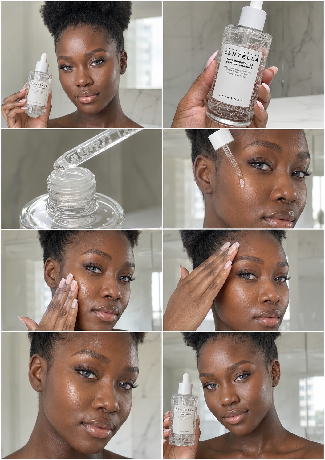 UGC Powerhouse skincare serum demo board
