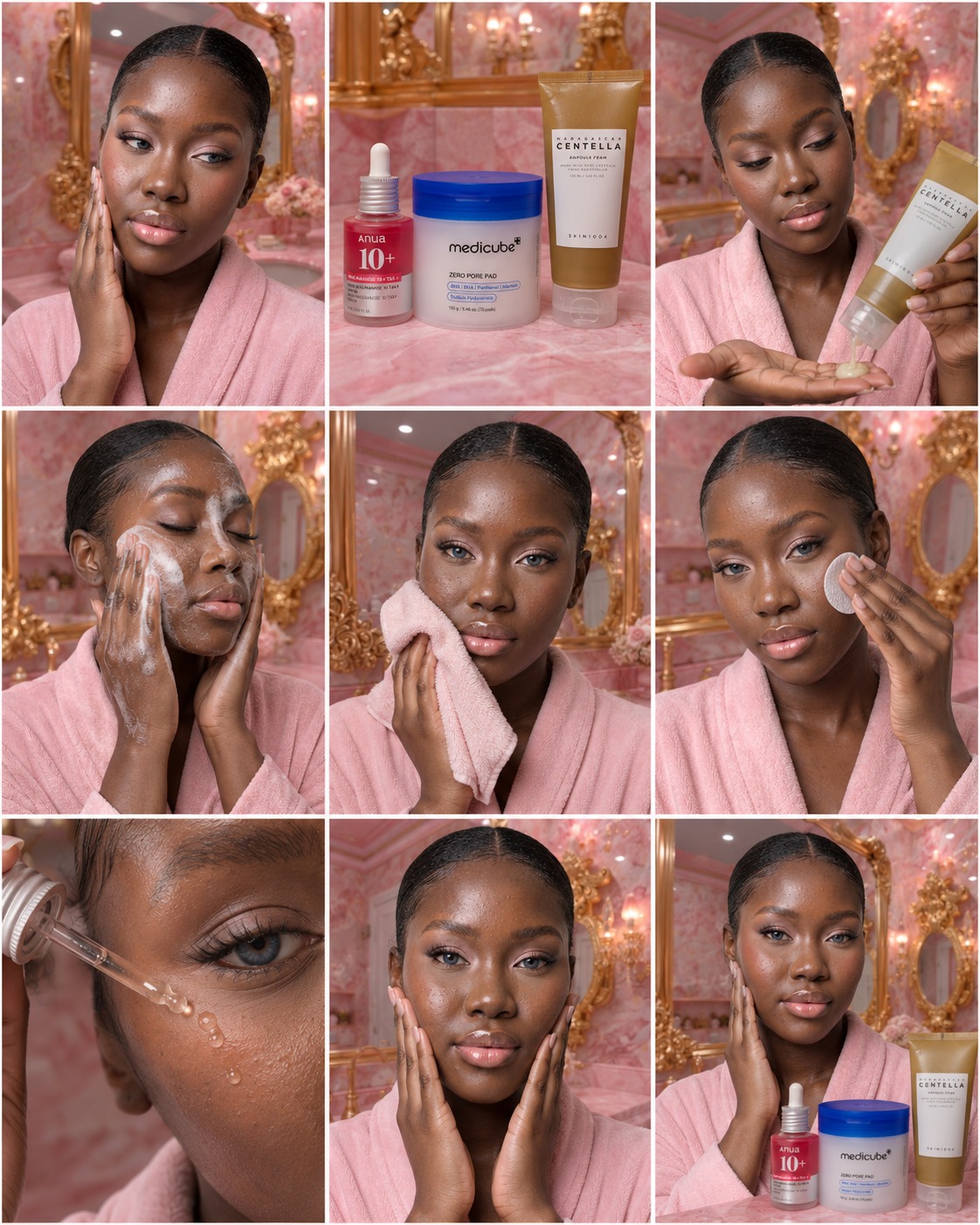 UGC Powerhouse skincare routine storyboard
